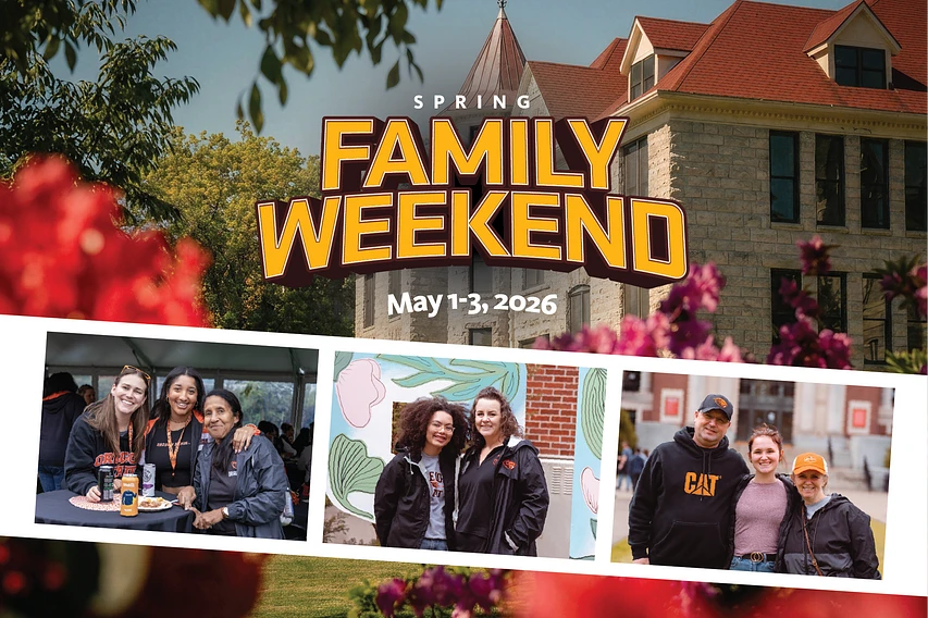 Logo for Corvallis Spring Family Weekend 2026!